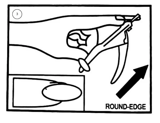 Coupe ongle Guillotine pour capsules couleur rose - Image 4